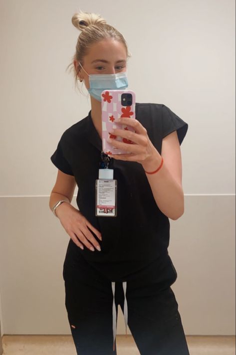 Working At Hospital, Esthetician Nurse Aesthetic, Nurse Mom Aesthetic, Fig Scrubs Aesthetic, Hospital Scrubs Aesthetic, Scrub Aesthetic Nurse, New Grad Nurse Aesthetic, Working In A Hospital, Nice Nurse Aesthetic