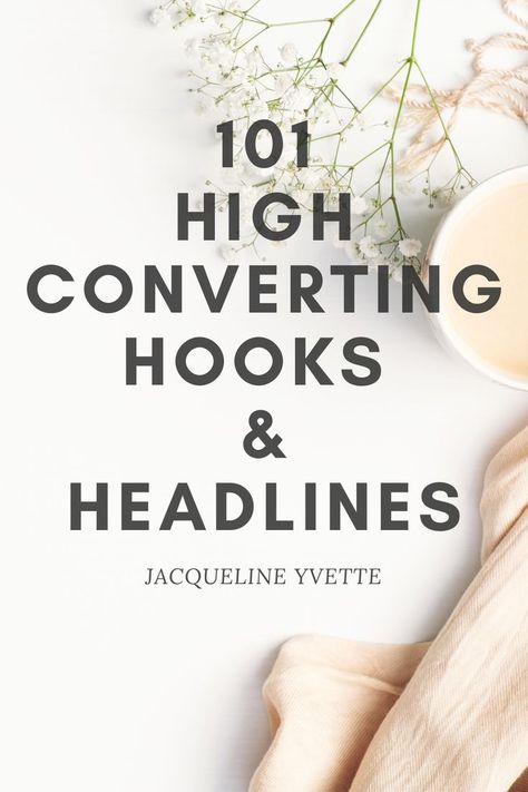 100+ hooks/headlines to use in your social media content, emails, videos, opt-ins, and more.These exact headlines + content frameworks have made our clients collectively millions of dollars in new revenue. Time Heals Everything, Social Media List, Business Confidence, Coaching Tips, Swipe File, Jewelry Hooks, Social Media Photography, Email List Building, Start Again