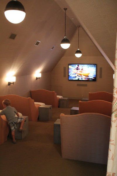 Attic Theater, Small Home Theater Ideas, Fishbowl Snowman, Small Home Theater, Sock Snowman Craft, Snowman Diy, Small Home Theaters, Thanksgiving Crafts For Toddlers, Home Theater Room Design