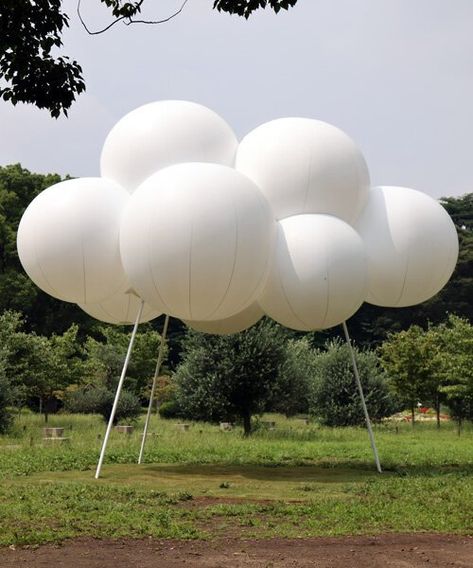 Cloud Installation, Temporary Pavilion, Water Pavilion, Cannes 2024, Floating Clouds, Art Intervention, Yoyogi Park, Sou Fujimoto, Kengo Kuma