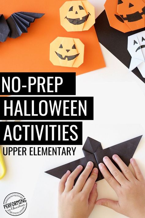 Elementary Halloween Crafts, Halloween Elementary Activities, Halloween Elementary School, School Halloween Activities, Middle School Halloween Activities, Upper Elementary Halloween, Halloween School Crafts, Third Grade Halloween, Halloween School Activities