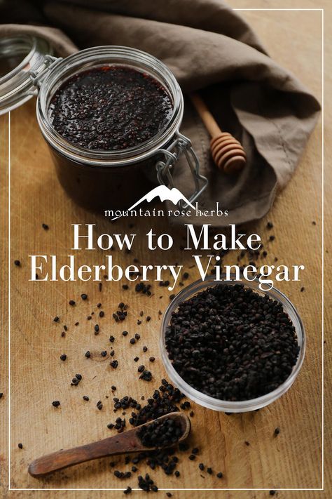 Elderberry Vinegar, Homemade Elderberry Syrup, Elderberry Benefits, Wild Rose Detox Recipes, Elderberry Plant, Herbal Vinegar, Elderberry Tea, Elderberry Syrup Recipe, Simple Syrup Cocktails