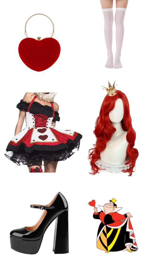 #queenofhearts #aliceinwonderland #costume #cosplay #outfit #rave #coachella Alice In Wonderland Rave Outfit Ideas, Alice In Wonderland Rave Outfit, Wattpad Outfits, Alice In Wonderland Outfit, Outfit Rave, Queen Of Hearts Costume, Pretty Halloween Costumes, Pretty Halloween, Outfits Rave