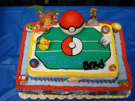 Brawl cake. Pokemon stadium Smash Bros Cake Birthdays, Smash Bros Cake, Super Smash Bros Cake Ideas, Smash Brothers Cake, Pokemon Stadium Cake, Super Smash Bros Party, Nintendo Birthday Party, Arcade Birthday Parties, Pikachu Cake