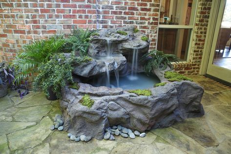 Garden & Pond Products | Outdoors & Backyard Accessories | Universal Rocks Backyard Waterfalls, Beautiful Pond, Fall Patio, Pond Kits, Artificial Rocks, Patio Pond, Paradise Falls, Large Patio, Pond Waterfall