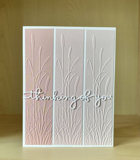 Sympathy Cards Handmade, Condolence Card, Hand Made Greeting Cards, Cricut Cards, Making Greeting Cards, Embossed Cards, Stamping Up Cards, Pretty Cards, Handmade Birthday Cards