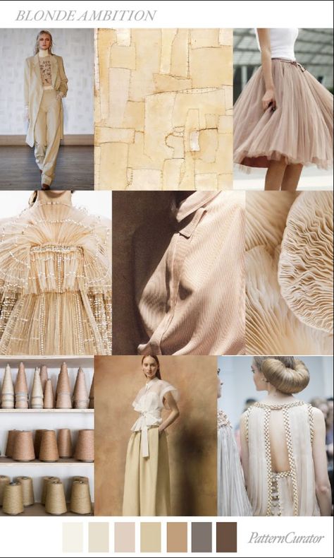 S/S 2018 colour trend Pattern Curator, Fashion Trending Moodboard, Blonde Ambition, Color Forecasting, Fashion Forecasting, Mood Board Fashion, New Fashion Trends, Color Textures, Pantone Color