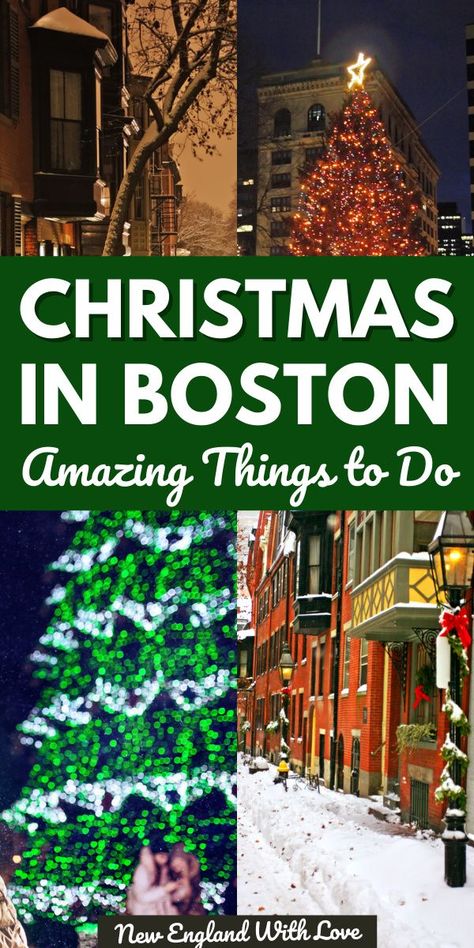 Things To Do In Boston In Winter, Boston Christmas Things To Do, Boston Massachusetts Christmas, Boston In December Things To Do, Boston At Christmas Time, Christmas In Boston Massachusetts, Boston During Christmas, Boston Christmas Aesthetic, Boston At Christmas