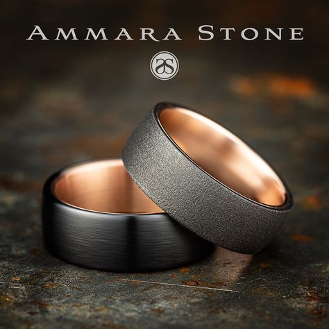 Ammara Stone Men's Wedding Band Tantalum Wedding Band, Mens Wedding Bands Titanium, Pink Gold Wedding Rings, Mens Rose Gold Wedding Ring, Mens Wedding Bands Hammered, Mens Wedding Rings Black, Mens Wedding Rings Tungsten, Mens Wedding Rings Gold, Gold Tungsten Wedding Bands