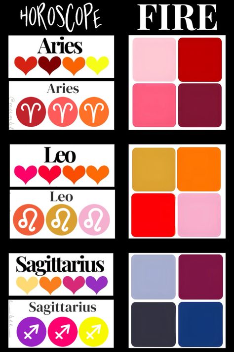 Bracelet Beading, Fire Signs, Color Inspo, Colour Combination, Paint Job, Colour Palette, Color Combos, Color Combinations, Zodiac Signs