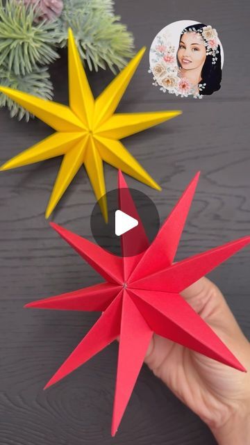 Origami Studio DIY 💥 Paper Craft Tutorials on Instagram: "Amazing Christmas Star #easycrafts #diy #christmascrafts #christmasstar #christmas #christmas2024 #papercrafts #christmasdecor #christmasdecorating #christmasdecorations
#paperstars #fyp #fypシ" Origami Christmas Star, Star Paper Craft, Christmas Star Decorations, Studio Diy, Paper Craft Tutorials, Christmas Tree Decorations Diy, Christmas Origami, Unique Christmas Decorations, Christmas Paper Crafts