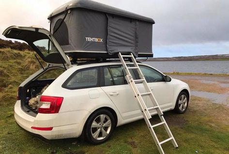 Car Roof Tent, Car Roof Box, Overland Camper, Car Tent Camping, Tenda Camping, Camping Inspiration, Truck Tent, Car Tent, Roof Box