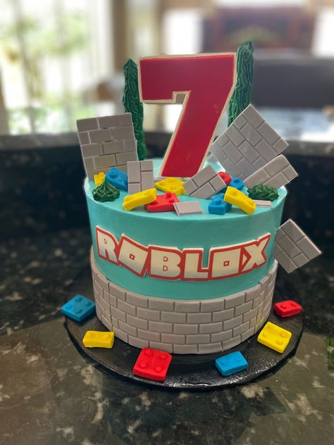 Birthday Party Ideas For 7 Year Boy, Cake For 7 Year Boy, Cake For 8 Year Boy, Birthday Cake For 6 Year Boy, Birthday Cake For 8 Year Boy, Birthday Cake For 7 Year Boy, Roblox Birthday Party Ideas For Boys, Roblox Cake Ideas For Boys, Roblox Cake Boys