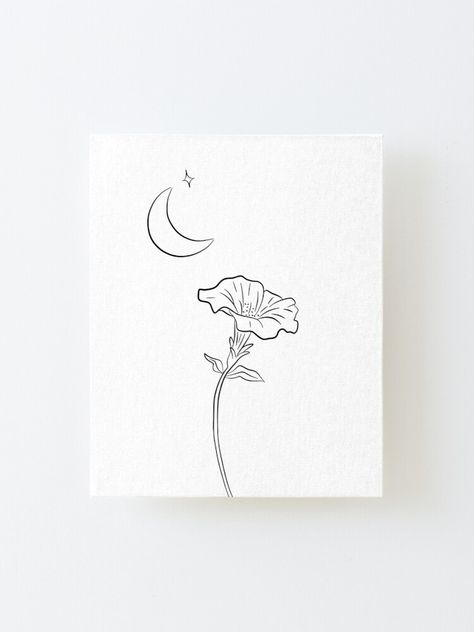 Black And White Line Drawings Simple, Morning Glory Simple Drawing, Simple Morning Glory Flower Drawing, Morning Glory Line Art, Morning Glory Line Drawing, Moonflower Drawing, Morning Glory Tattoo Simple, Morning Glory Drawing, Moonflower Tattoo