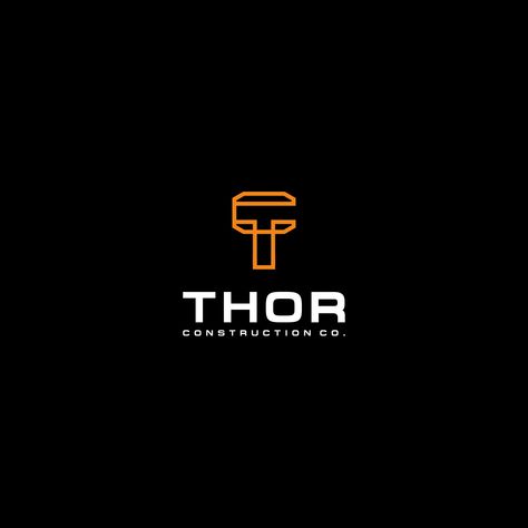 Design #62 by Marie Curie | Construction logo based around Thor's hammer Thor Logo, Thor Logo Wallpaper, Hydra Logo Design, Hammer Logo Design, Minimal Construction Logo, Civil Construction Logo Design, Hammer Logo, Construction Logo, Marie Curie