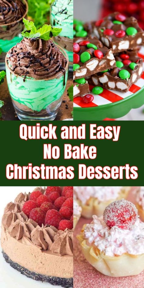 16 Quick and Easy No Bake Christmas Desserts | Parade: Entertainment, Recipes, Health, Life, Holidays Quick Easy Christmas Deserts, Easy No Bake Christmas Desserts, Christmas Desserts Easy Quick, No Bake Desserts Quick Easy Recipes, Christmas Desserts No Bake, Whipped Cookies, Simple Christmas Desserts, Christmas Dessert Easy, No Bake Christmas Desserts