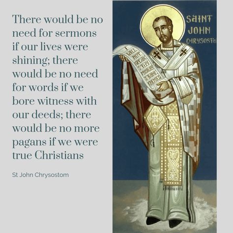 St. John Chrysostom, (born 347 AD, Antioch, Syria—died September 14, 407 AD.    An early Church Father, biblical interpreter, and archbishop of Constantinople. The zeal and clarity of his preaching, which appealed especially to the common people, earned him the Greek surname meaning “golden-mouthed.” His tenure as archbishop was stormy, Seraphim Rose, St John Chrysostom, Angel Faces, Orthodox Quotes, Saints Quotes, Early Church Fathers, John Chrysostom, Church Icon, Saint Quotes Catholic