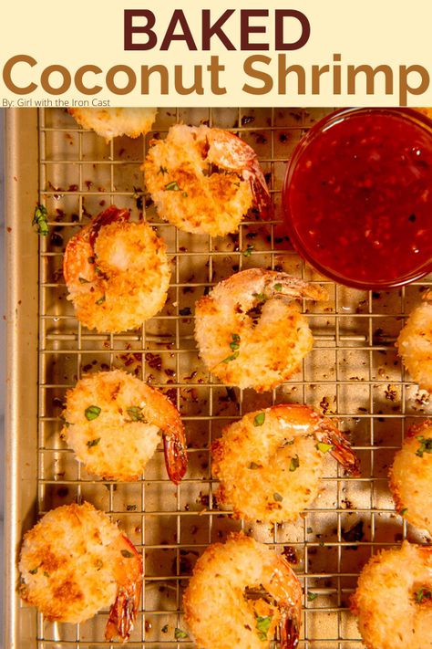 Baked Coconut Shrimp Recipe, Oven Shrimp Recipes, Oven Roasted Shrimp, Oven Baked Shrimp, Shrimp In The Oven, Coconut Shrimp Recipe, Roasted Shrimp Recipes, Coconut Prawns, Baked Coconut Shrimp