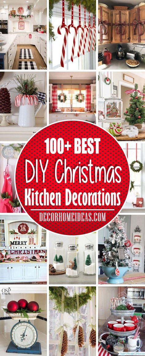 Best Kitchen Christmas Decorations #Christmas #diy #kitchen #decorhomeideas Christmas Kitchen Wall Decor, Kitchen Wall Christmas Decor, Christmas Decorations Top Of Kitchen Cabinets, Christmas Decorations For Cabinets, Diy Christmas Kitchen Decor Ideas, Christmas Ideas For Kitchen, Christmas Decorations Kitchen Cabinets, Christmas Kitchen Cabinets Decor, Cabinets Decorated For Christmas