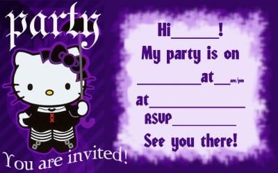 hello kitty | Search Results  | Hello Kitty Invitation Card, Hello Kitty Birthday Decorations, Hello Kitty Birthday Invitations, Hello Kitty Invitations, Sleepover Invitations, 13th Birthday Invitations, Birthday Things, Hello Kitty Colouring Pages, Hello Kitty Printables