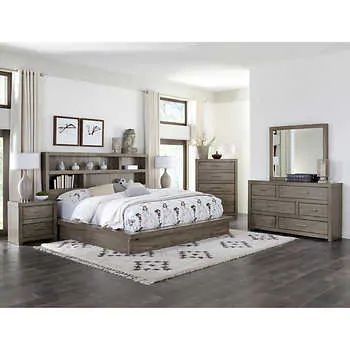 Anoka 6-piece Queen Bedroom Set House In Puerto Rico, Headboard With Shelves, Panel Bedroom, Queen Size Headboard, Wooden Bedroom, Apartment Makeover, Queen Panel Beds, King Bedroom Sets, Bedroom Sets Queen