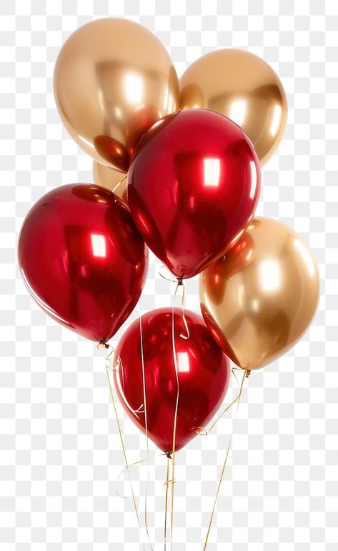 Balloon White Background, Red And Gold Balloons, Birthday Balloons Png, Balloons White, Birthday Drinks, Red Party, Poster Background, Poster Background Design, Red Balloon