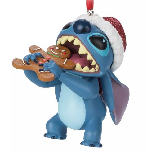 Stitch eating gingerbread man Disney sketchbook ornament (2021) Marvel Ornaments, Disney Sketchbook, Disney Christmas Ornaments, Lilo Y Stitch, Felt Wreath, Disney Ornaments, Cute Stitch, Gingerbread Cookie, Unique Ornament