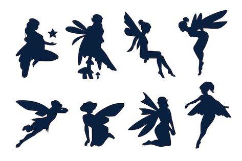 Fairy Silhouette Images - Free Download on Freepik Fairy Vector, Fairy Silhouette, Silhouette Images, Silhouette Illustration, Vector Free Download, Psd Icon, Flower Fairy, Fairy Gardens, Flat Design