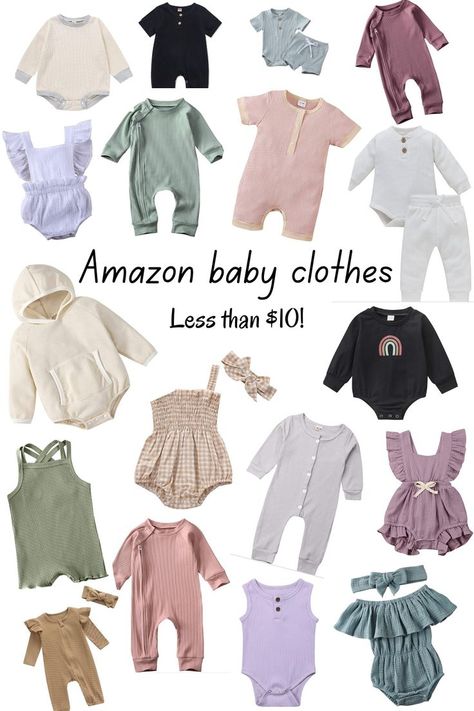 Amazon Baby Girl Clothes, Amazon Baby Clothes, Best Baby Clothes Brands, Walmart Baby, Baby Clothes Brands, Cheap Baby Clothes, August Baby, Babies Stuff, Bjd Clothes