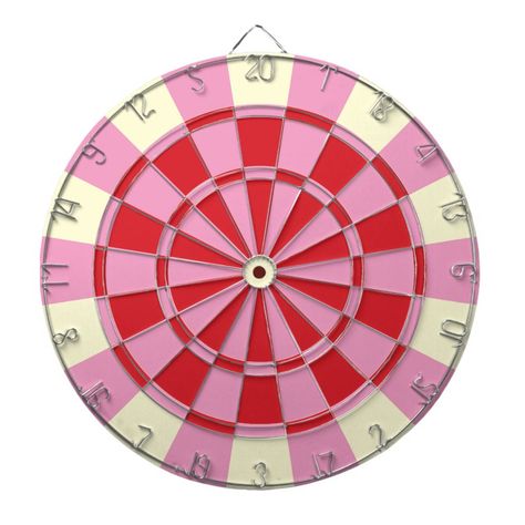 Vintage Pink And Red Dartboard With Darts Custom Dart Board, Dart Board, Bar Ideas, Oui Oui, Pink And Red, Dream House Decor, My New Room, New Room, Dream Room