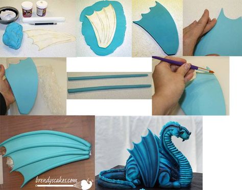 Dragon Themed Birthday Party, Game Of Thrones Cake, Dragon Cakes, Dragon Birthday Parties, Dragon Cake, Pokemon Cake, Cake Templates, Cake Topper Tutorial, Dragon Crafts