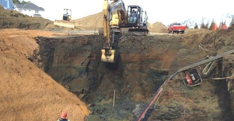 Always follow these steps when preparing a site for excavation and construction! Excavation Construction, Commercial Plumbing, Water Bill, Septic System, Plumbing System, Top Soil, Pre Production, Construction Types, Construction Equipment