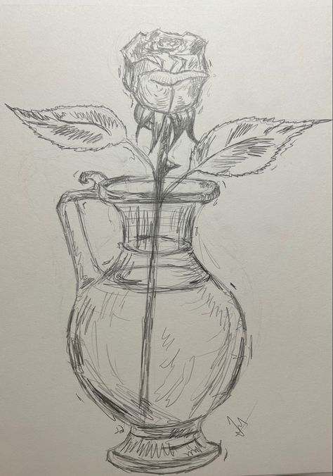 #drawing #flowers #rose Mini Roses Drawing, Vase With Flowers Sketch, English Rose Drawing, Flower Aesthetic Drawing Simple, Burning Rose Drawing, Rose Cartoon Drawing, Rose Reference Drawing, Rose Garden Drawing, Rose Bouquet Drawing