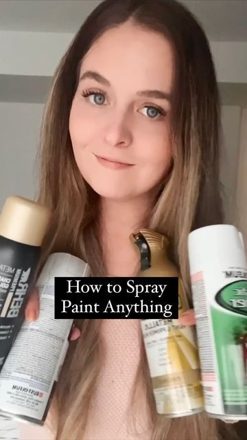 Spray Painting Metal, Spray Paint Ceramic, Mirror Hack, Spray Paint Projects, Painting Glass Jars, Metallic Spray Paint, Painting Plastic, Painted Jars, Spray Painting