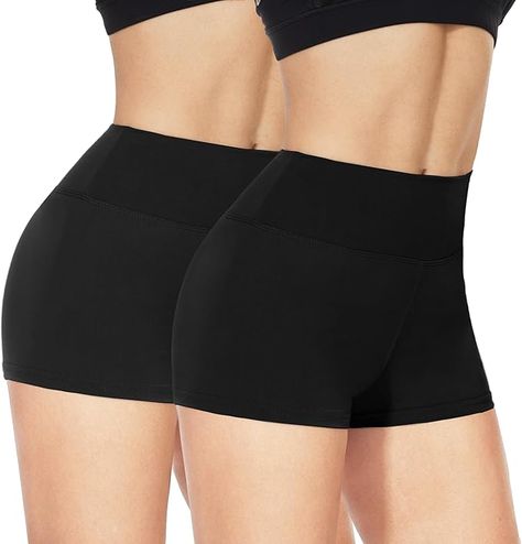 Amazon.com: NexiEpoch 2 Pack Workout Biker Shorts Womens - 3" /5"/8" Booty Volleyball High Waisted Black Spandex Shorts for Yoga Dance : Clothing, Shoes & Jewelry Pack Workout, Black Spandex Shorts, Green Cami, Workout Shorts Women, Amazon Clothes, Yoga Dance, Pretty Shorts, Shorts Womens, Spandex Shorts