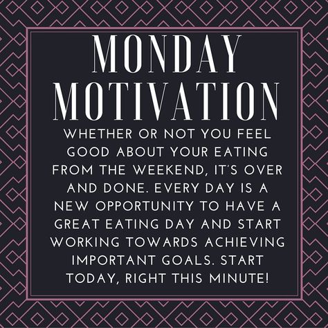 Monday Motivation: Whether or not you feel good about your eating from the weekend, it’s over and done. Every day is a new opportunity to have a great eating day and start working towards achieving important goals. Start today, right this minute! Diet Fruits, Fiber Recipes, Chris Powell, Recipes Veggie, Monday Motivation Quotes, Fiber Diet, Menu Plan, Veggie Soup, Monday Quotes