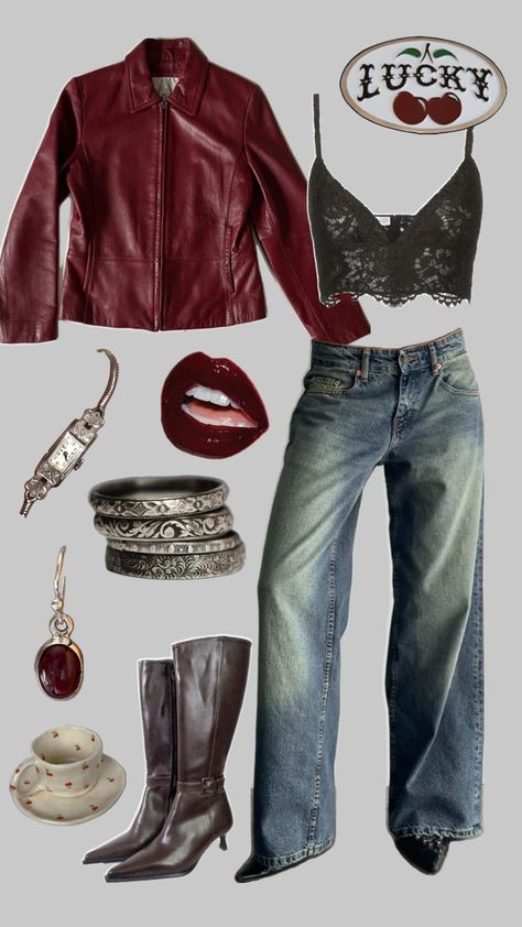 Aesthetic retro rockstar’s girlfriend Rock Aesthetic Outfits, Ae Outfits, Style Inspo Summer, Girlfriend Clothes, Gig Outfit, Rock Star Outfit, Aaliyah Style, Rockstar Girlfriend, Outfits Retro