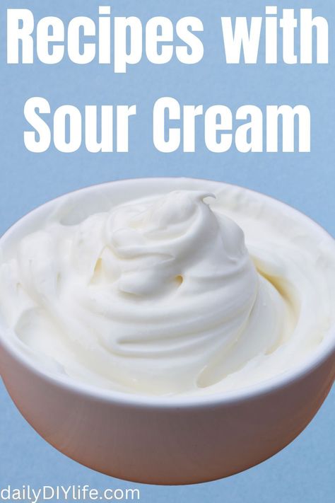 Sour cream is an incredibly versatile dairy product you must have in your kitchen. It can be used as condiments all by itself or as another ingredient in plenty of dishes. A dollop of sour is a great add-on for soups, side dishes, main courses, and even desserts.Keep reading to learn more about what you can do with leftover sour cream! 21 Recipes Using Leftover Sour Cream Recipes That Use Lots Of Sour Cream, Sour Heavy Cream Recipes, Recipes Using Sour Cream Baking, Recipes For Sour Cream, Sour Cream Glaze, Leftover Sour Cream Uses, Using Up Sour Cream, Cooking With Sour Cream, Dishes With Sour Cream