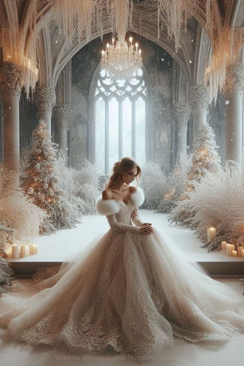 #weddingdresses Luxury Fairy Wedding Dress, Winter Weddings Dress, Snow Queen Wedding Dress, Winter Wedding Gowns Snow, Castle Wedding Dresses, Wedding Dresses Winter Wonderland, Winter Wonderland Wedding Dresses, Winter Wonderland Wedding Dress Gowns, Winter Wedding Dress Snow