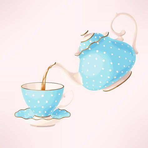 Tea Party Art, Cup Watercolor, Watercolor Tea, Tea Party Tea, Tea Cup Art, Metallic Party, Pink Tea, Cup Art, Tea Art