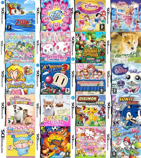 Ds Nintendo Games, Old Nintendo Ds Games, Bratz Ds Game, 3ds Games Cute, Nintendo Ds Games For Girls, Best Nintendo Ds Games, Cute Nintendo Ds Games, Ds Games Cute, Kawaii 3ds Games