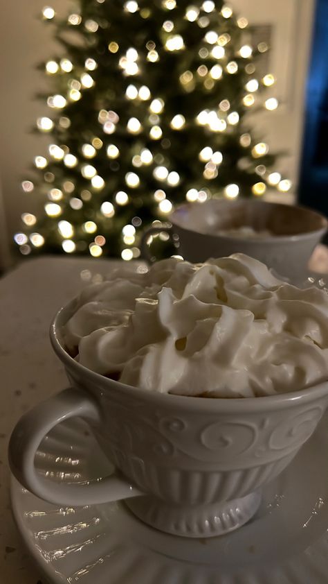 Hot Chocolate Asthetic Picture, Hot Chocolate Astetic, Hot Chocolate Whipped Cream, French Hot Chocolate, Hot Chocolate With Cream, Winter Pfp, Winter Hot Chocolate, Hot Chocolate Christmas, Coffee Flavors