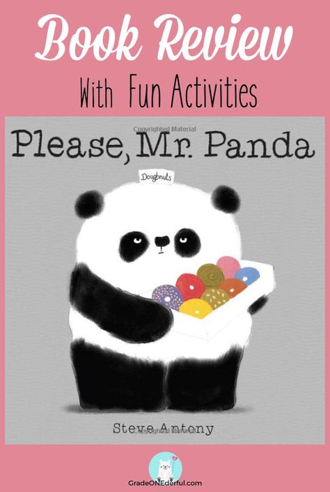 Please, Mr. Panda: Review and Activities Please Mr Panda, Panda Activities, Panda Craft, Preschool Stem, First Grade Resources, Preschool Books, Preschool Activity, Speech Therapy Activities, Toddler Fun