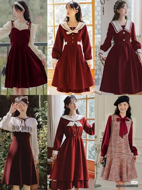 Dress Outfits Korean Style, Turkish Dress Modern, Baju Dress Korea, French Girly, Best Winter Outfits, Outfits Vintage, Old Fashion Dresses, Fashion Sketches Dresses, Trendy Dress Outfits