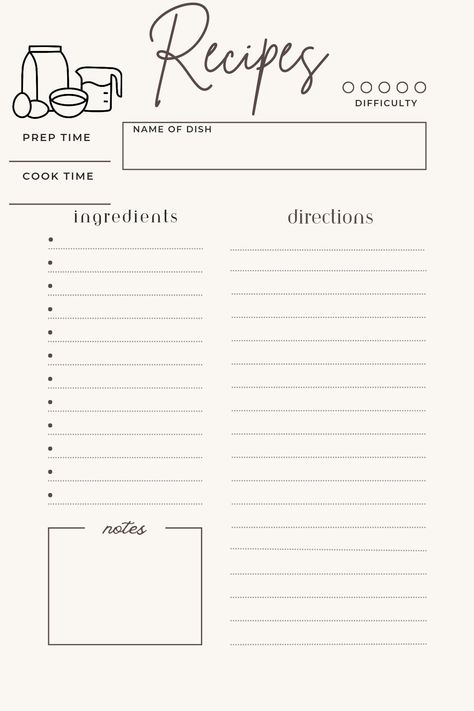 Need a Low-ink, budget friendly, easy to read Recipe book template?  This printable is perfect for you. Perfect to print and punch with hole punch and keep in binder. ------------------------------------------- -8.5" x 11" Recipe sheet - PDF ------------------------------------------- How to download? -Once you have purchased the item, you will go to the "Purchases and Reviews" section of your account. (Click your avatar "top right") and scroll to your order where you'll be able to click "Download Files" on the right side ------------------------------------------ -Print at home or store printer -Standard US letter sized paper - 8.5 x 11 ------------------------------------------ IMPORTANT!- There will be no physical product mailed to you. This is a DIGITAL DOWNLOAD ONLY Recipe Book Diy Templates, Recipe Journal Ideas Free Printable, Recipe Sheets Template, Recipe Printables Free Templates, Recipe Pages Printable Free, Free Printable Recipe Pages, Recipe Book Pages, Recipe Binder Printables Free, Recipe Templates Free