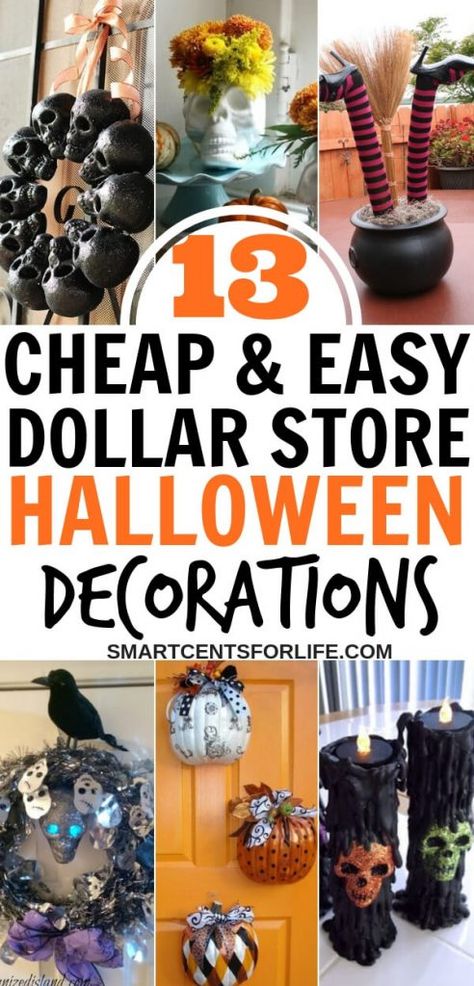 Halloween On A Budget, Halloween Decoration Diy, Store Halloween Decorations, Diy Halloween Party, Meme Costume, Dollar Store Halloween Decorations, Halloween Basket, Halloween Decor Diy, Halloween Decor Ideas