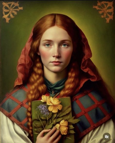 Catholic Saints Images, Saint Dymphna, Female Saints, Saint Art, St Dymphna, Divina Commedia, Friend Of God, Just Like Heaven, Spiritual Images