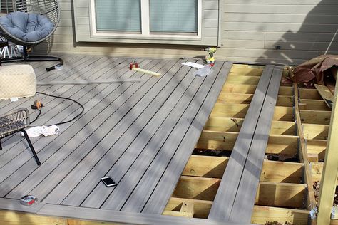 Build A Floating Deck, Composite Wood Deck, Building A Floating Deck, Block Bench, Patio Stairs, Deck Repair, Privacy Wall, Offset Patio Umbrella, Floating Deck