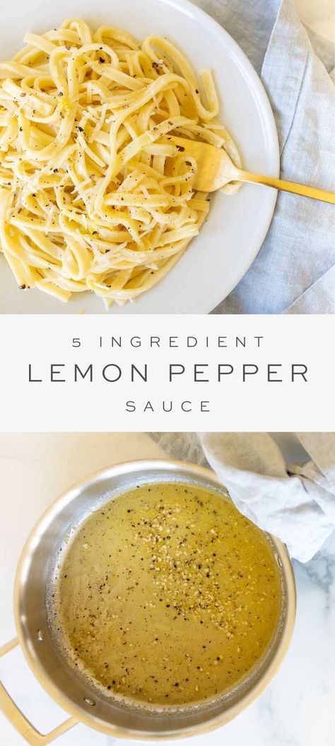 Simple Lemon Sauce For Pasta, Lemon Pepper Pasta With Chicken, Lemon Pepper Noodle Recipes, Lemon Pepper Noodles, Easy Lemon Garlic Sauce, Lemon Pepper Spaghetti, Recipes With Lemon Pepper Seasoning, Lemon Pepper Linguine Recipe, Light Lemon Pasta Sauce