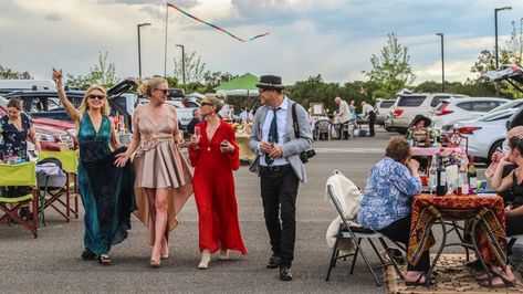 In the Santa Fe Opera parking lot, tailgating is long-standing tradition Carmen Miranda, Parking Lot, Travel Usa, Fashion Set, Santa Fe, Over The Years, Opera, Car Park